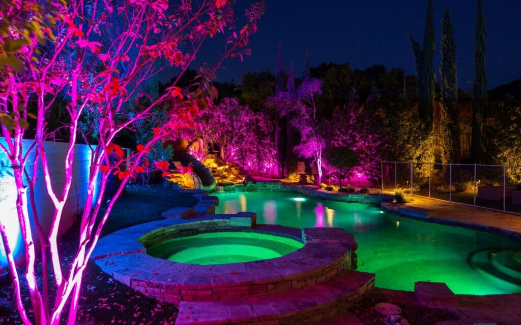 Color-Changing Hardscape Lighting