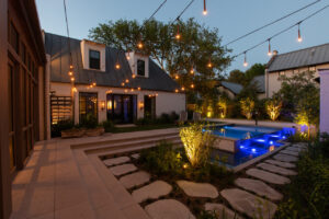 Minimalist landscape lighting, modern designs, lighting inspiration