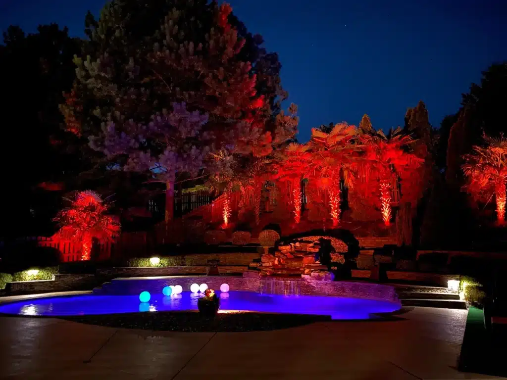 color changing landscape lighting