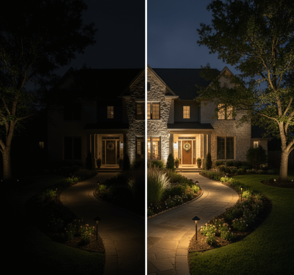 landscape lighting zones