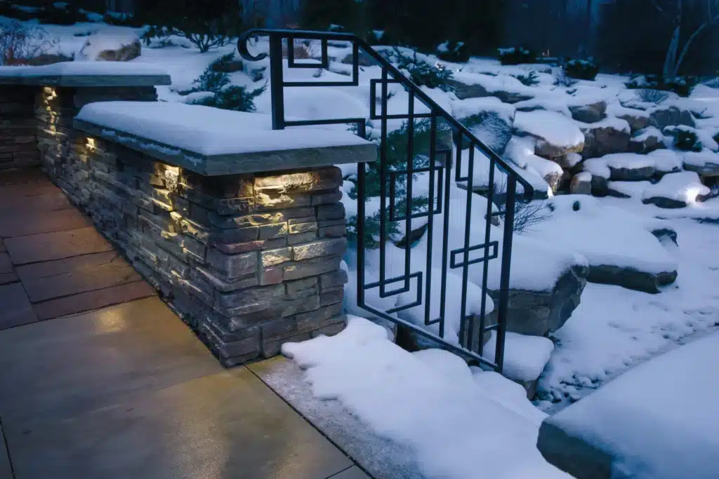 winter landscape lighting