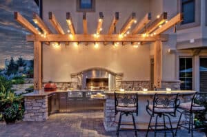 outdoor kitchen lighting